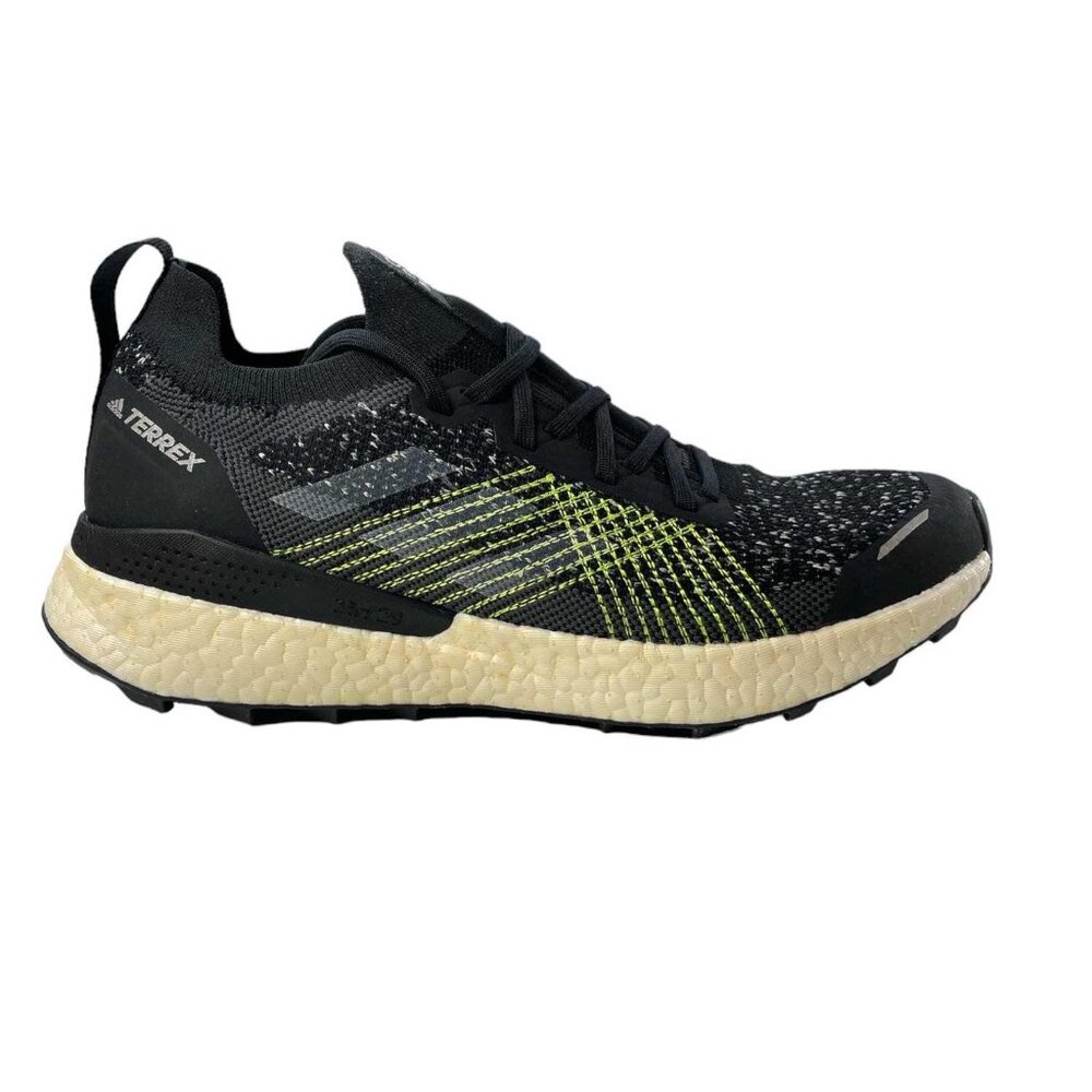 Adidas Men's Terrex Two Ultra Primeblue Shoe - Black & Lime Green